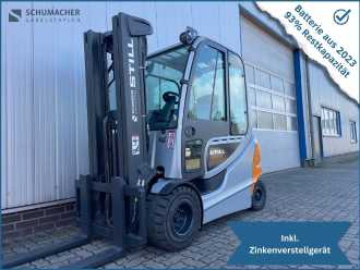Used Forklift Truck STILL RX60-35 | Batterie 93% ELEKTRO VIERRADFRONTSTAPLER (13061937) backdrop